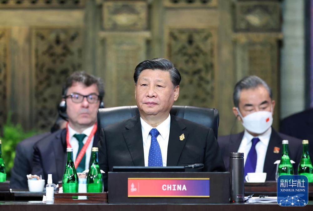 當地時間11月15日，二十國集團領導人第十七次峰會在印度尼西亞巴厘島舉行。國家主席習近平出席并發表題為《共迎時代挑戰 共建美好未來》的重要講話。新華社記者 鞠鵬 攝.jpg